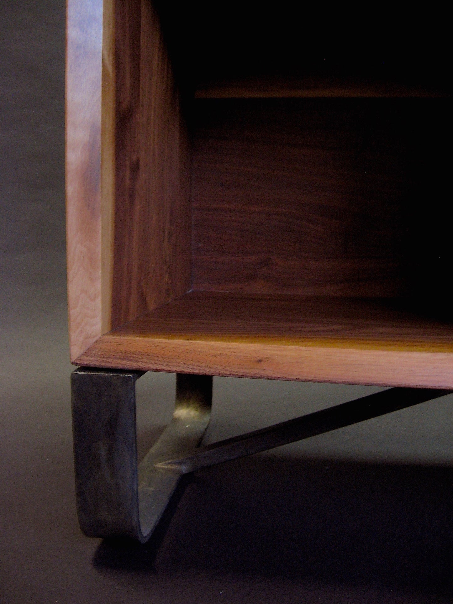 Double Decker Walnut Console