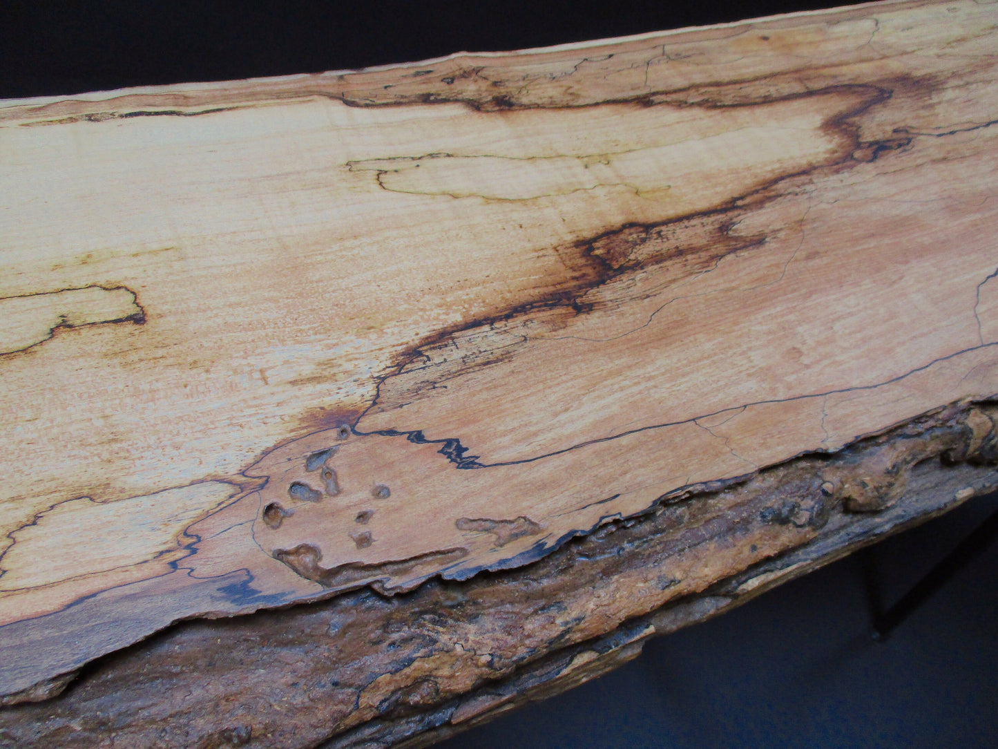 Live Edge Spalted Maple Console Table