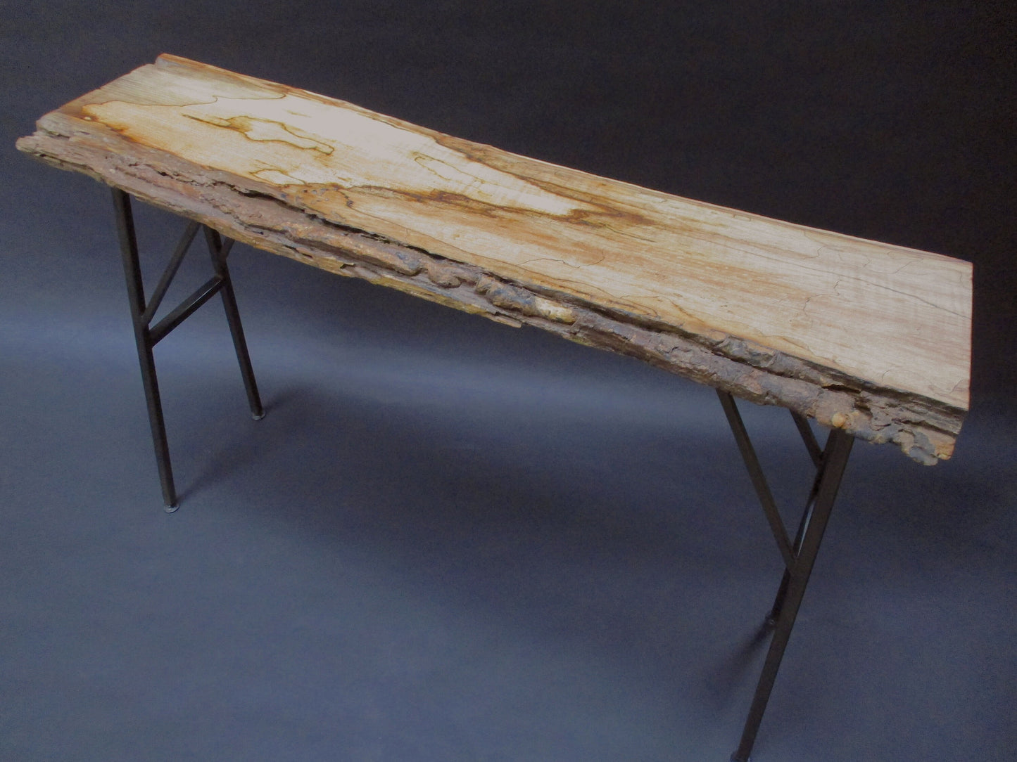 Live Edge Spalted Maple Console Table