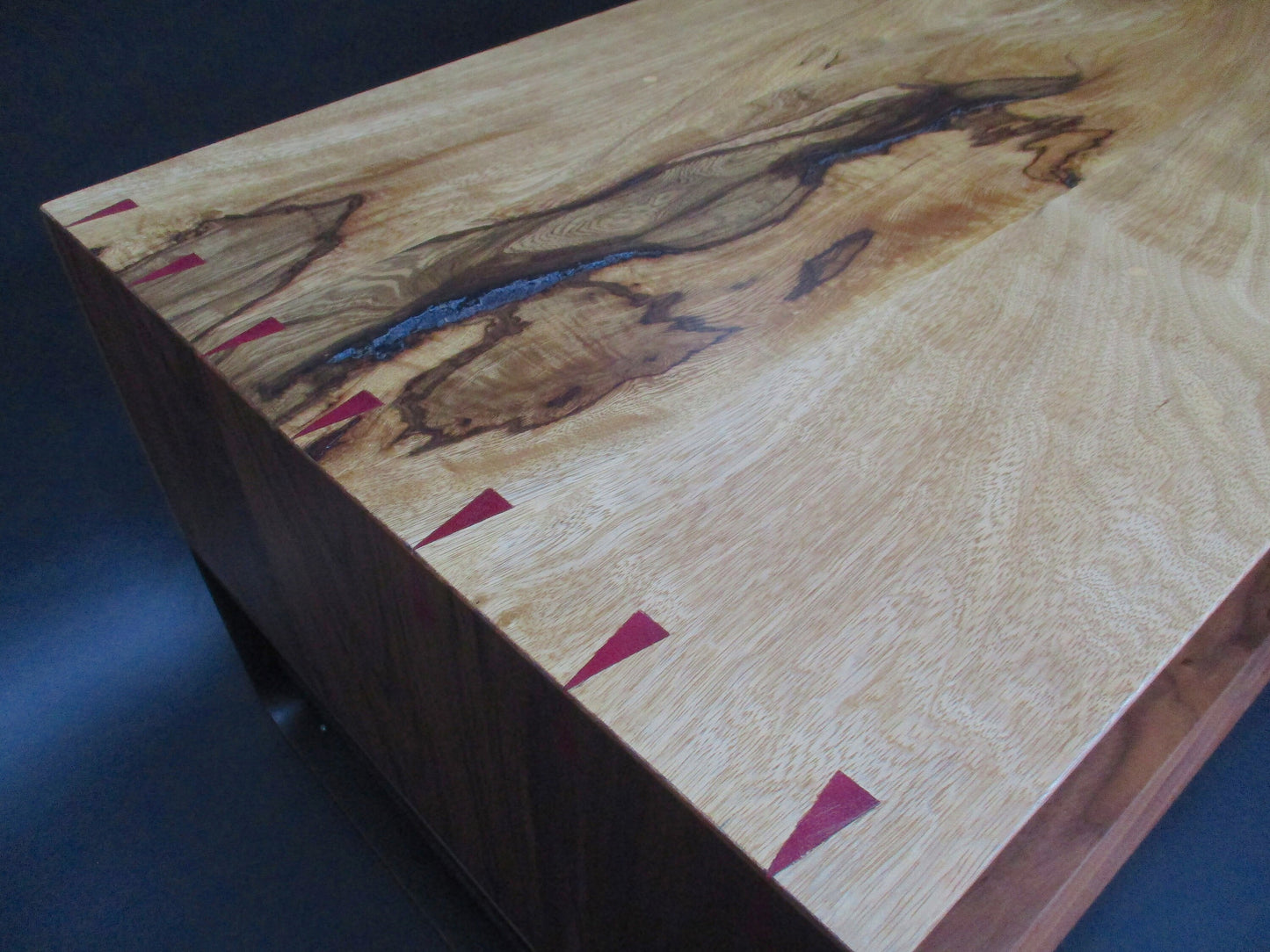 Walnut and Black Limba Coffee Table