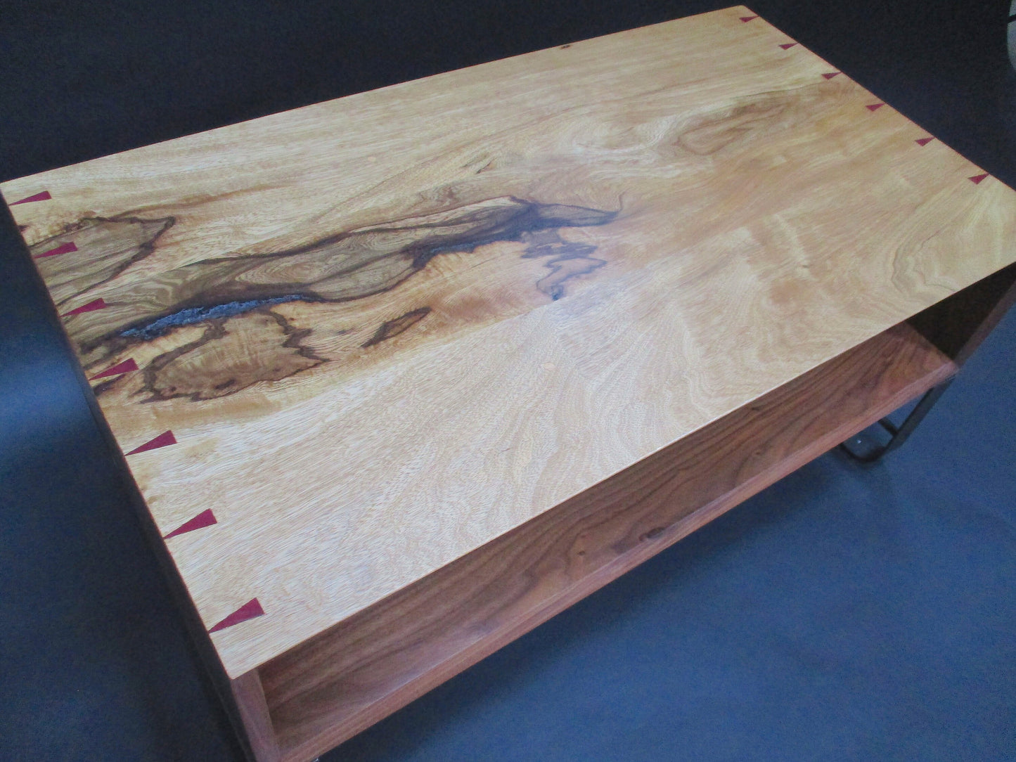 Walnut and Black Limba Coffee Table