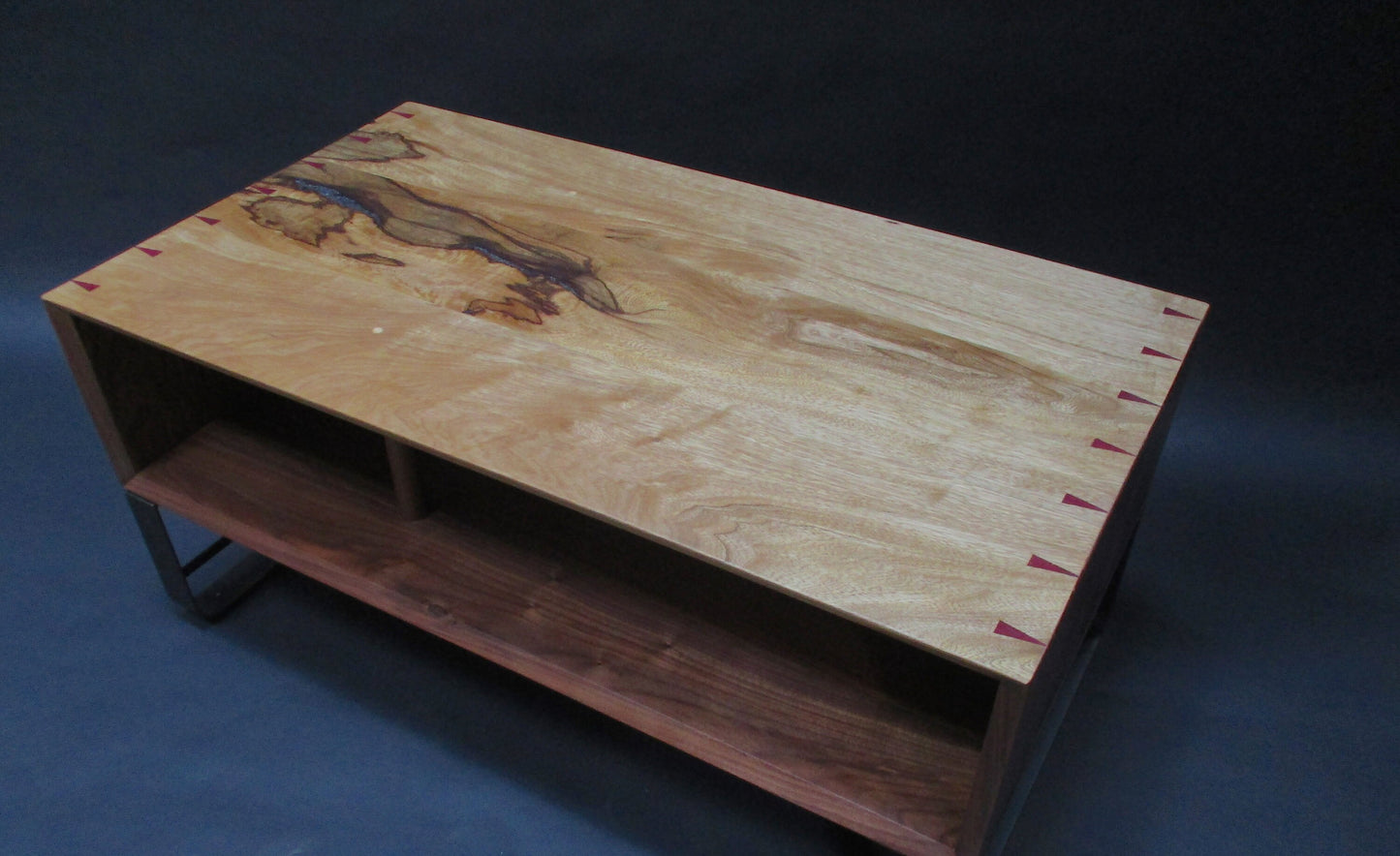 Walnut and Black Limba Coffee Table