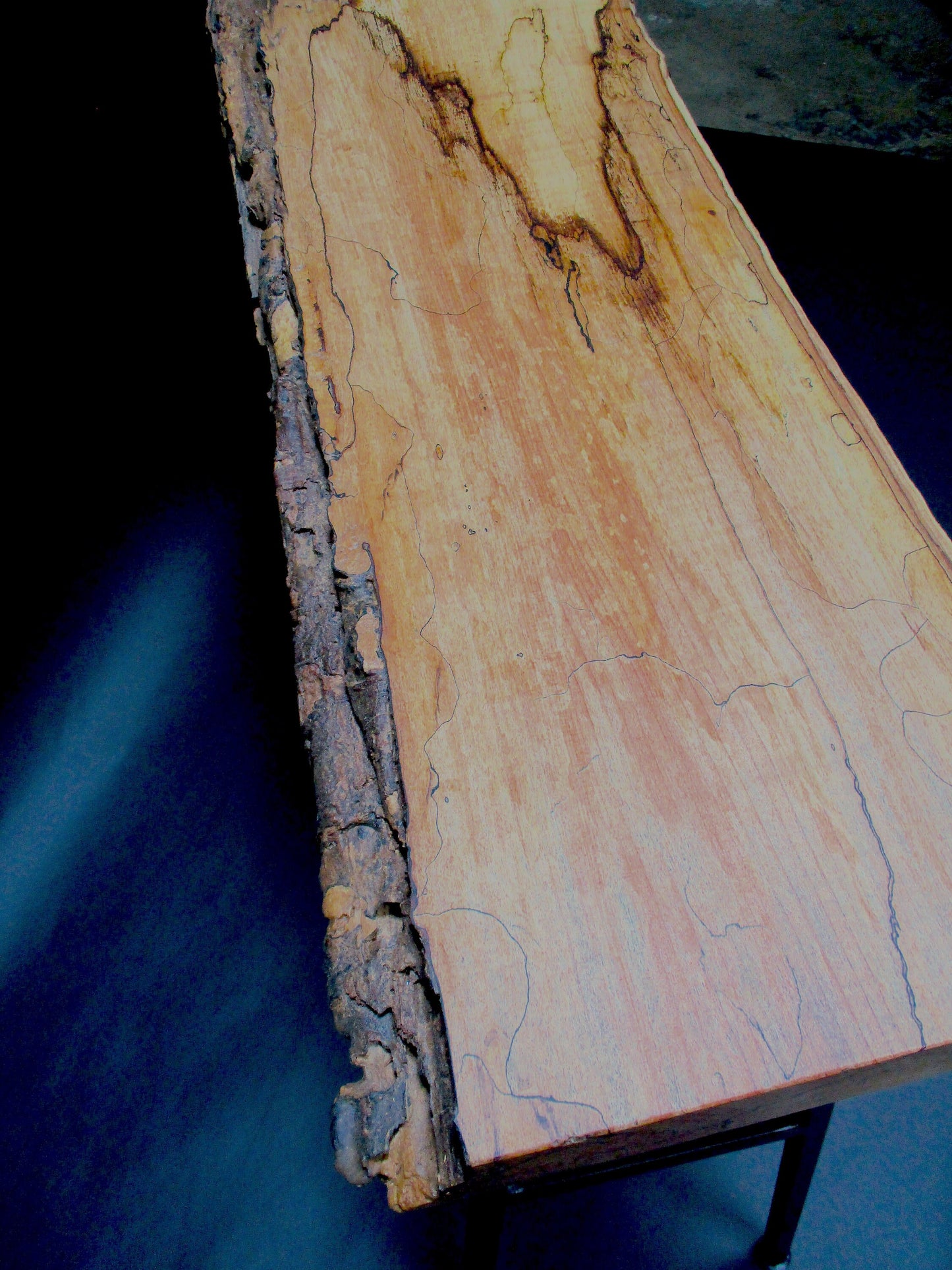 Live Edge Spalted Maple Console Table