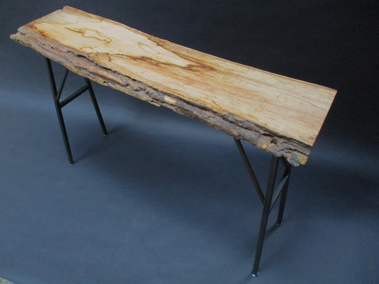 Live Edge Spalted Maple Console Table