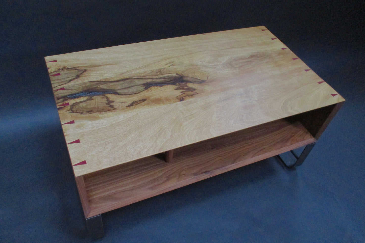 Walnut and Black Limba Coffee Table