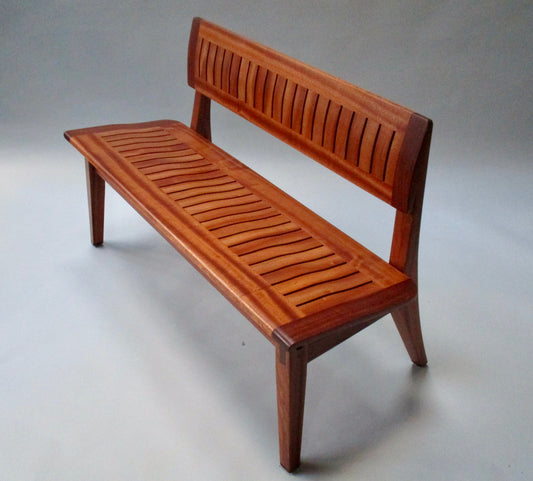 Sapele Wood Outdoor Bench