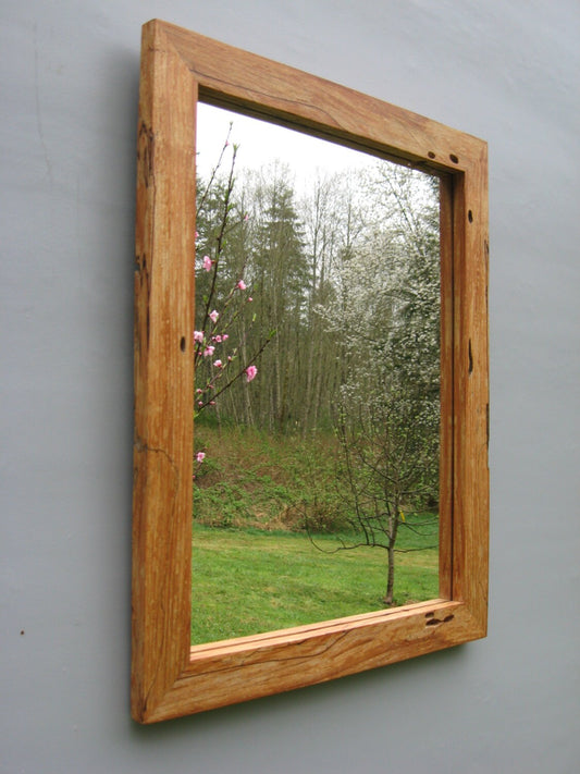 Rectangular Spalted Maple Mirror