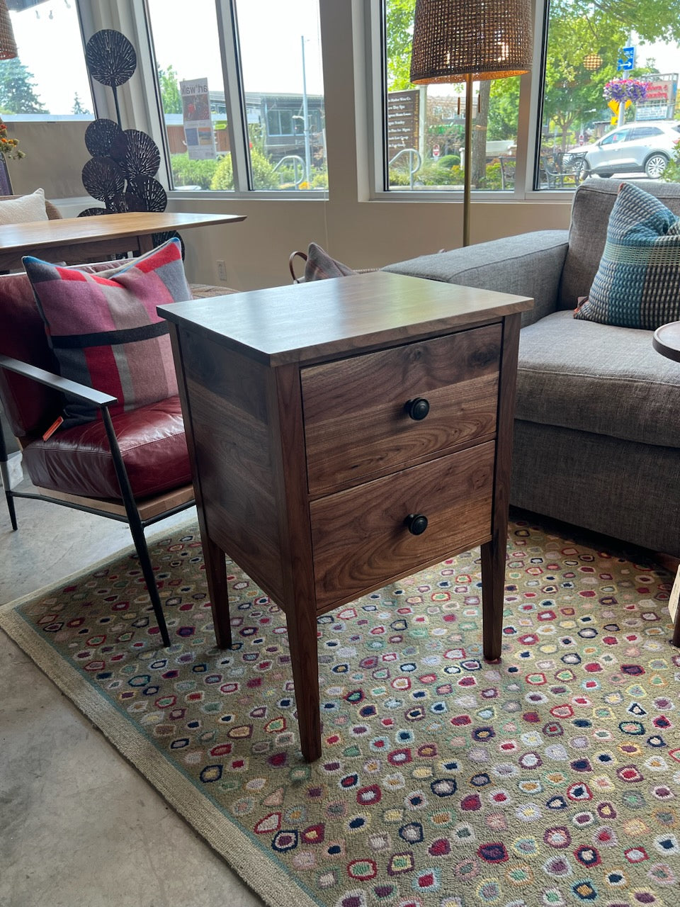 Walnut side/end table