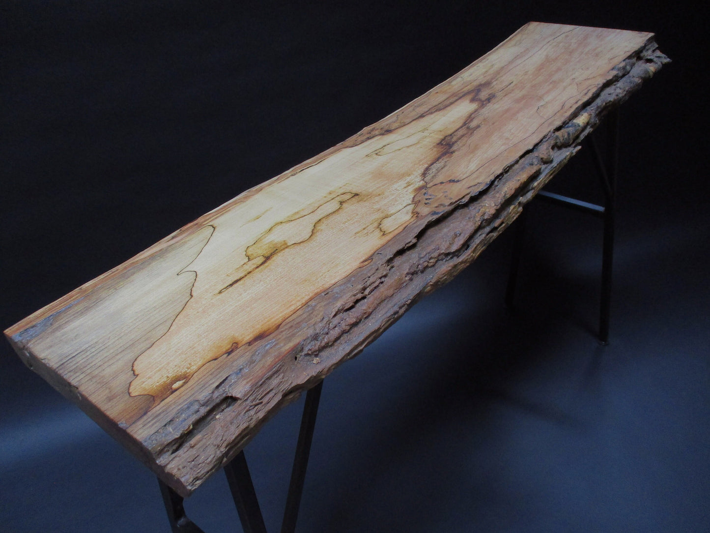 Live Edge Spalted Maple Console Table