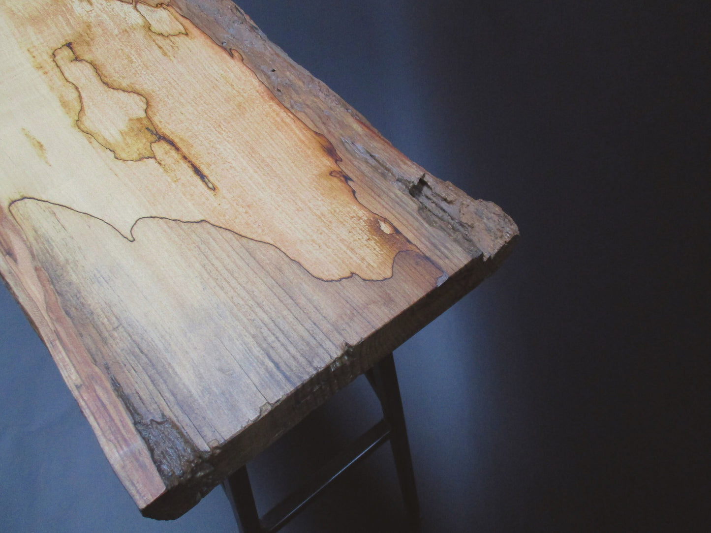 Live Edge Spalted Maple Console Table