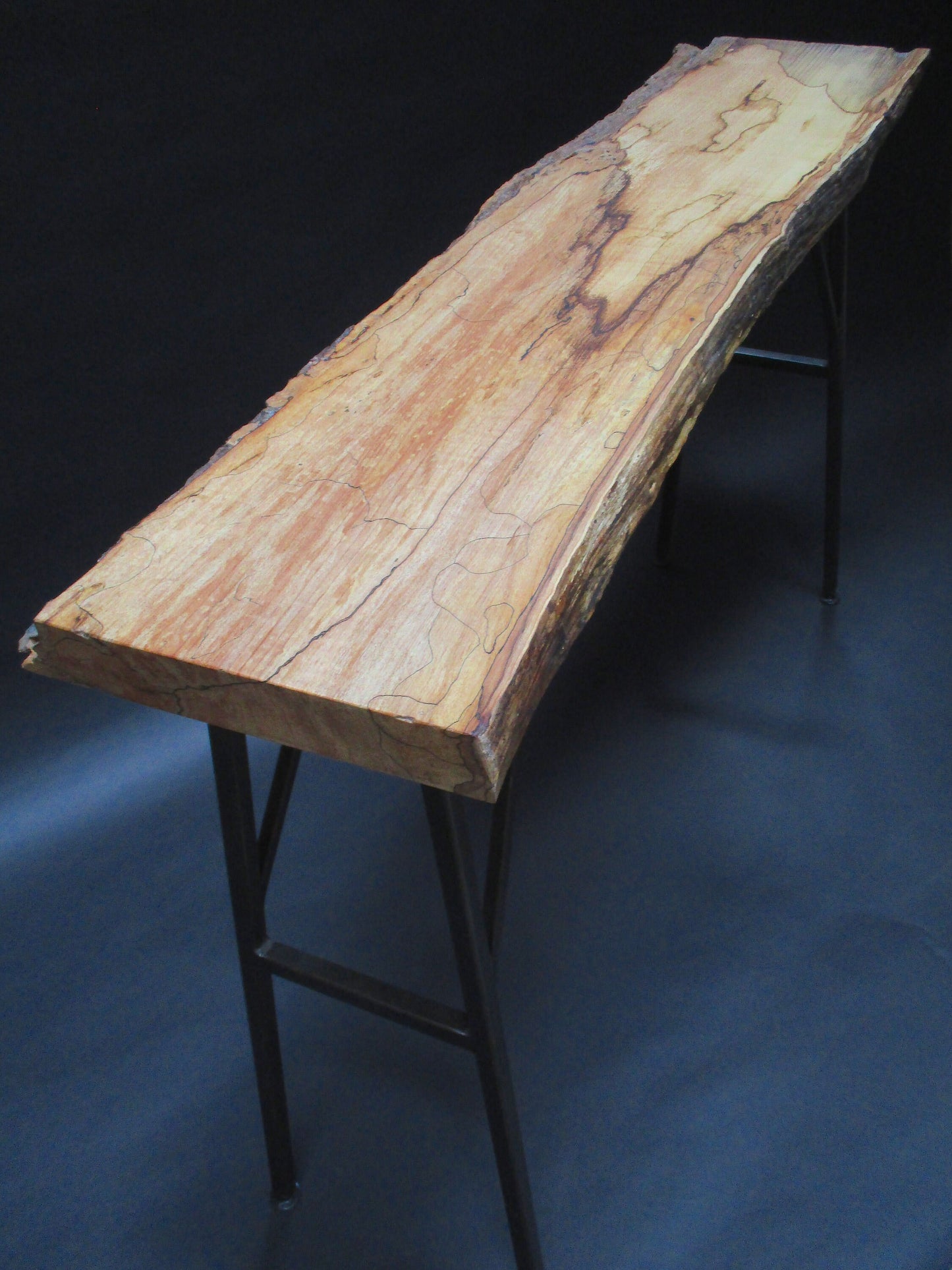 Live Edge Spalted Maple Console Table