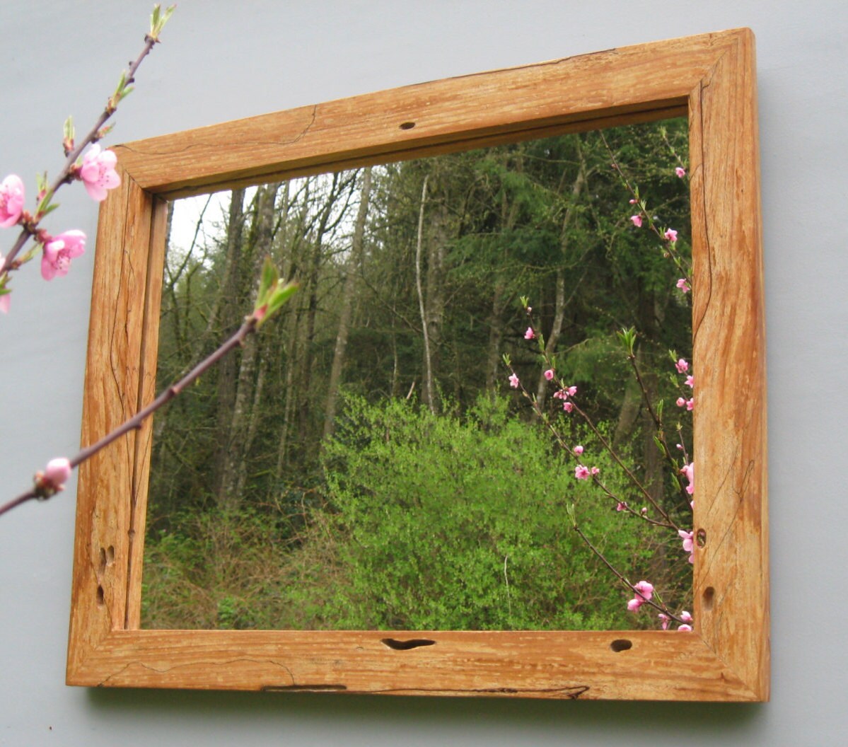 Rectangular Spalted Maple Mirror