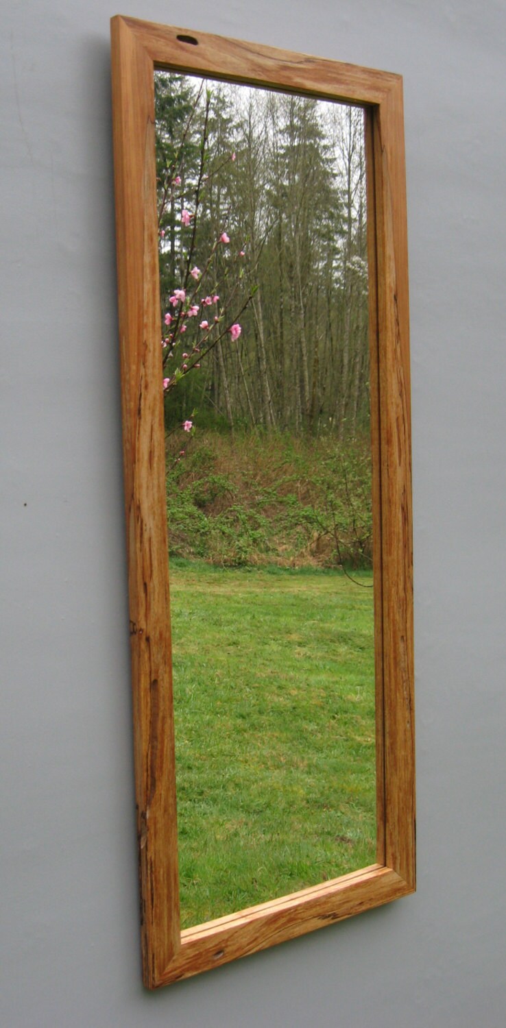 Long Spalted Maple Mirror
